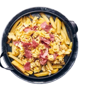 Eggs with Pastrami & Potatoes