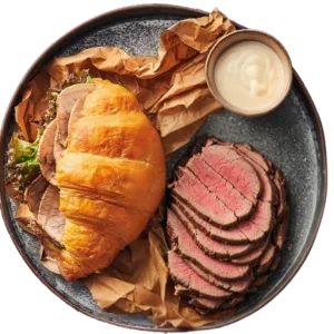 Rose Beef Croissant
