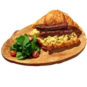 Sausage Scrambled Croissant
